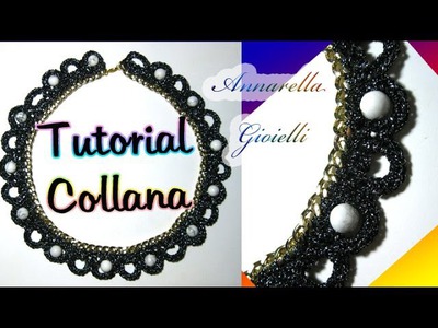 Tutorial collana uncinetto con catena | How to crochet a necklace