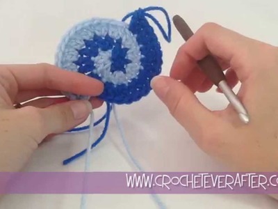 Two Color Double Crochet Spiral Tutorial