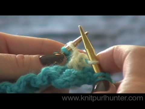 Two Handed Two Color Knitting