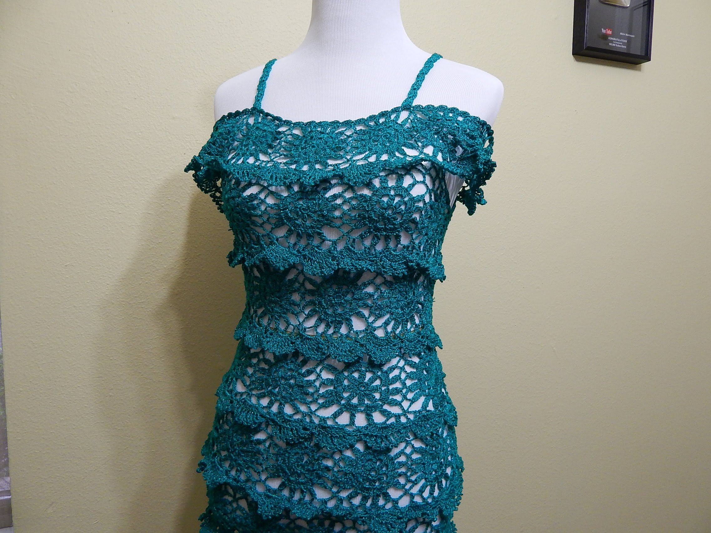 Vestido para Dama  Crochet parte 1 de 3