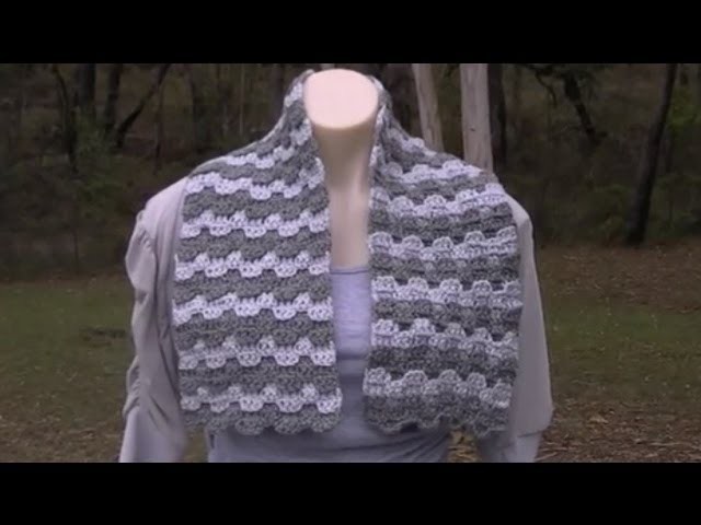 Victorian Step  Bargello Crochet Tutorial - From Scarf t- King Size Bed Afghan - Crochet