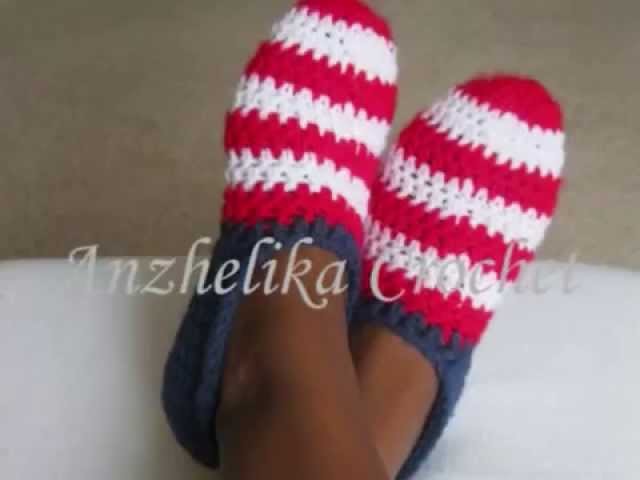 Adults Slippers  by Anzhelika Crochet