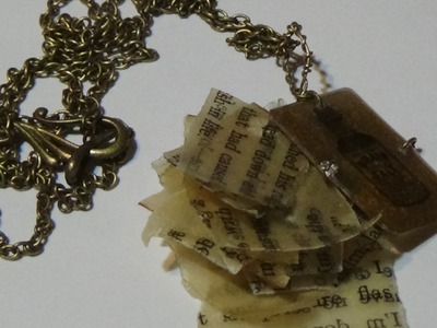 Asmr- DIY Resin Paper Necklace