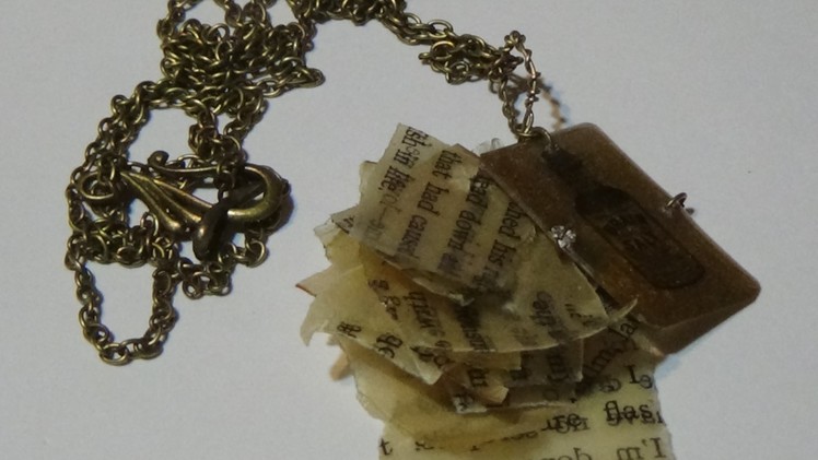 Asmr- DIY Resin Paper Necklace