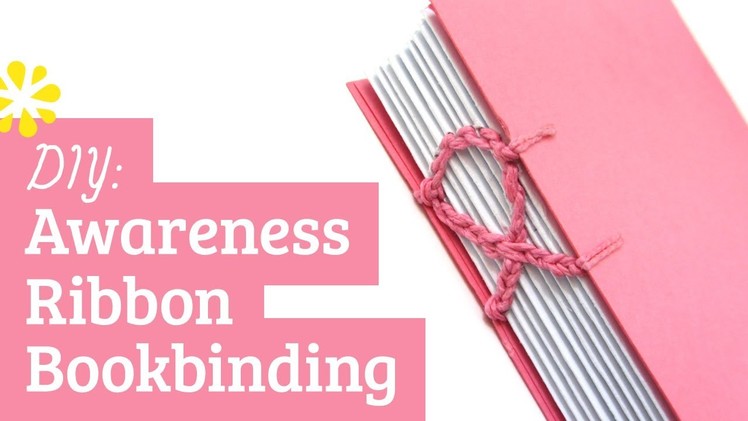 Bookbinding Tutorial: Coptic Stitch Awareness Ribbon