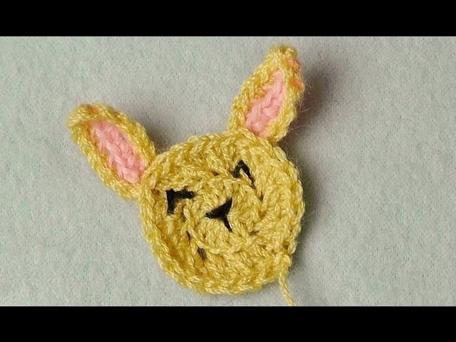 Bunny application crochet tutorial
