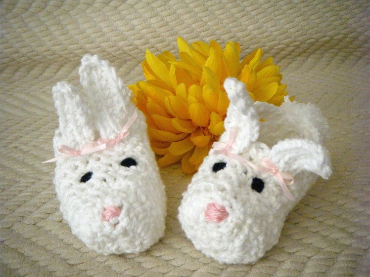 BUNNY Crochet baby slipper