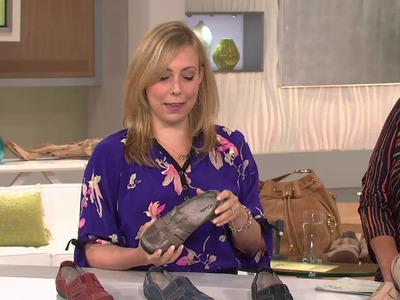 Clarks Haley Stork Nubuck Slip-on Shoes with Elastic with Leah Williams