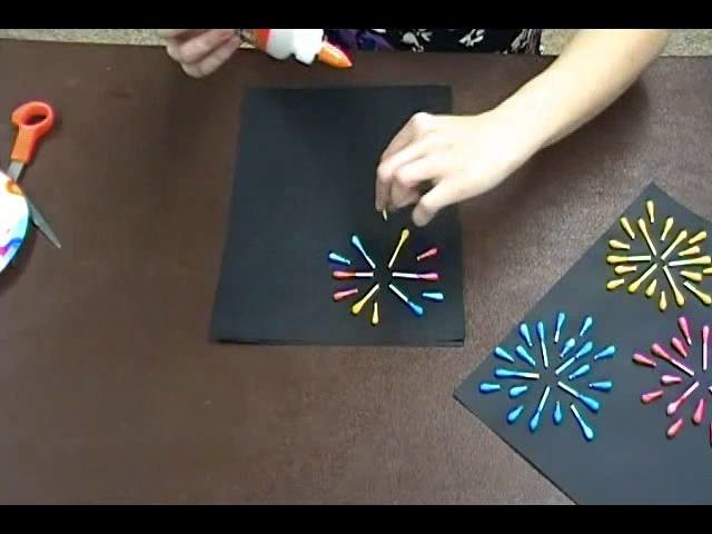 Crafty Creations #42: Q-Tip Fireworks & CD Spinners