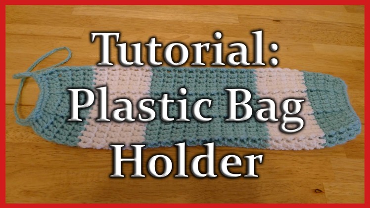 Crochet Plastic Bag.Grocery Sack Holder