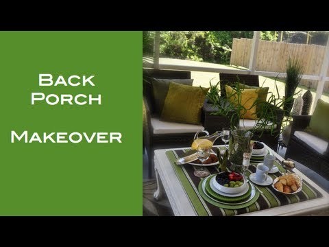 DIY:  Back Porch Makeover