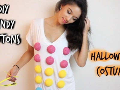 DIY Candy Buttons! Last Minute Halloween Costume! ♡