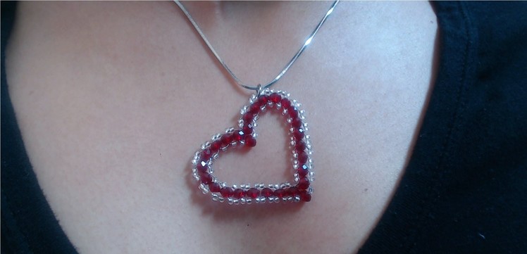 DIY Crystal Heart Pendant (quick and easy). Valentine's day project