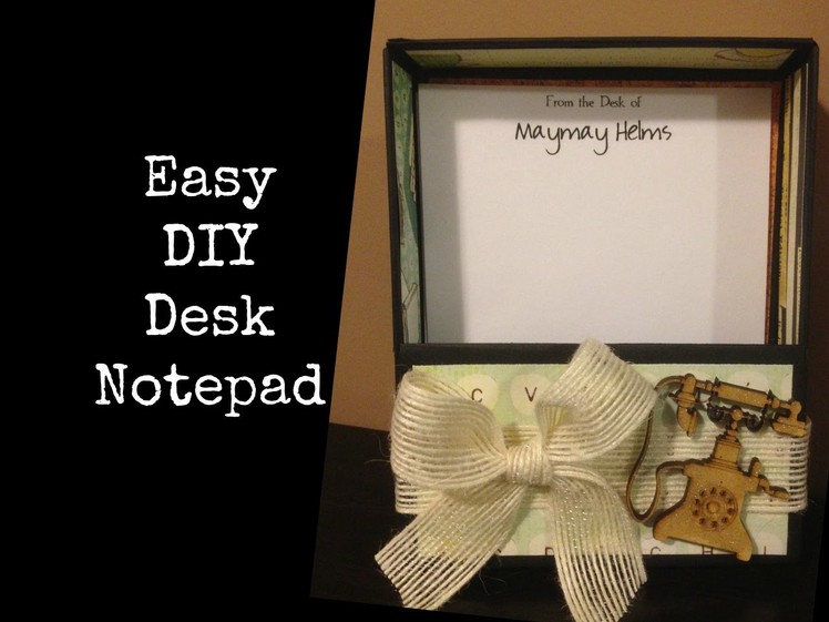 DIY Desk Note Pad Set Last Minute Gift Idea