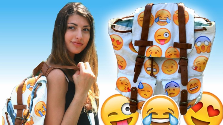 DIY Emoji Backpack!