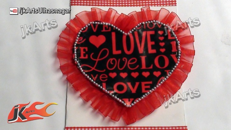 DIY How to make valentine's day Greeting Card - JK Arts 477