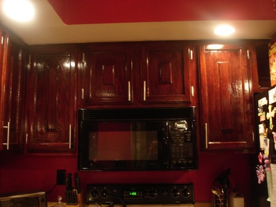 DIY How to: Refinish Refinishing Wood Kitchen Cabinets