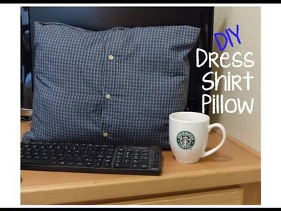 DIY No Sew Dress Shirt Pillow