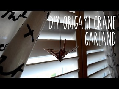 DIY: Paper Crane Garland