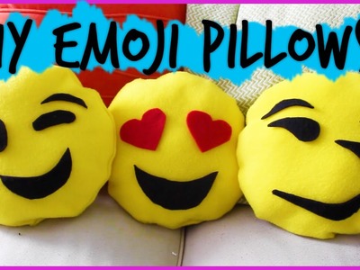 Easy DIY No Sew Emoji Pillows || #DIYwithPXB
