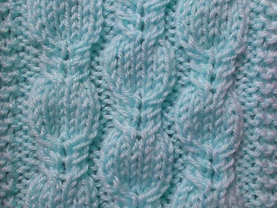 FANCY CABLE KNITTING STITCH PATTERN TUTORIAL