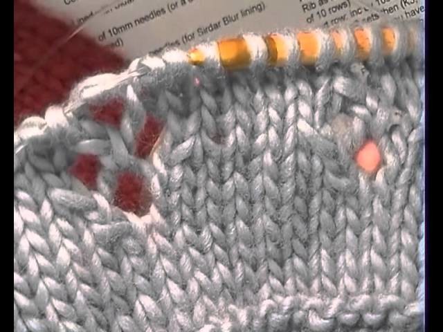 FREE MUFF - Part 2 How to create the lace stitch featured on this free knitting project.