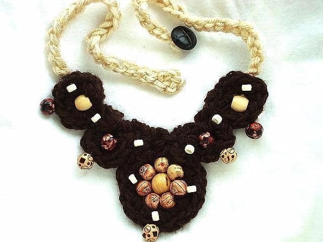 HOW TO CROCHET A STATEMENT NECKLACE