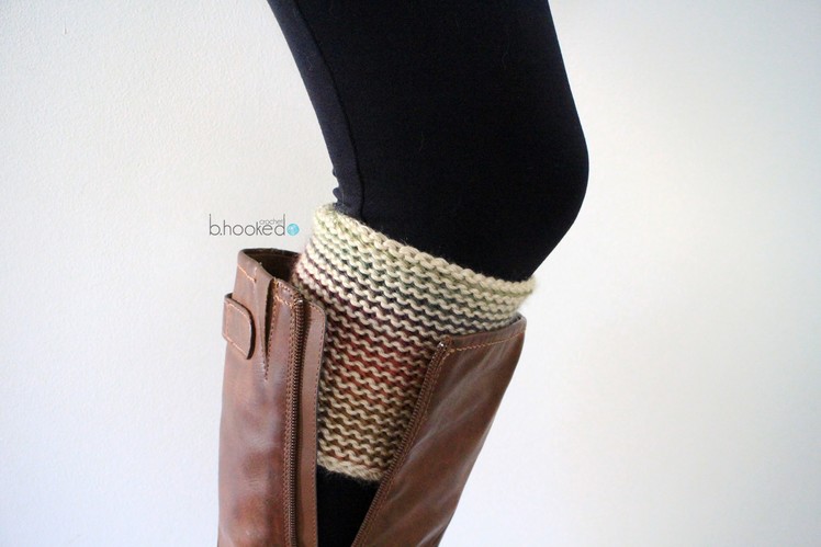 How to Crochet Boot Cuffs Left Handed
