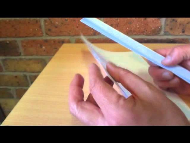 How to Cut Paper with Paper - How to Make a Simple Cutter from Paper - DIY