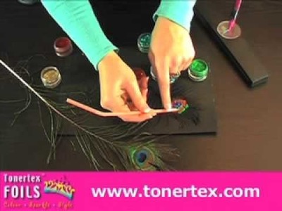 How to Draw Peacock Feathers for Cardmaking - Tonertex Foils