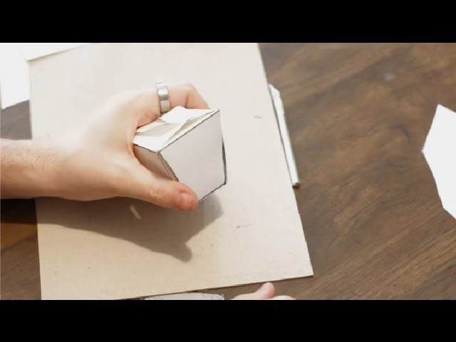 How to Make a Container Out of a Sheet of Paper : Paper Crafts