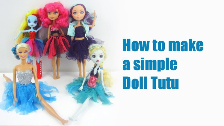 How to make a doll tutu or ballerina skirt - Doll Crafts