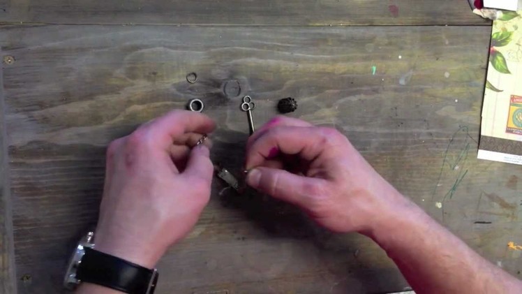 How to make a metal embelishment for your scrapbook with Garett Smith