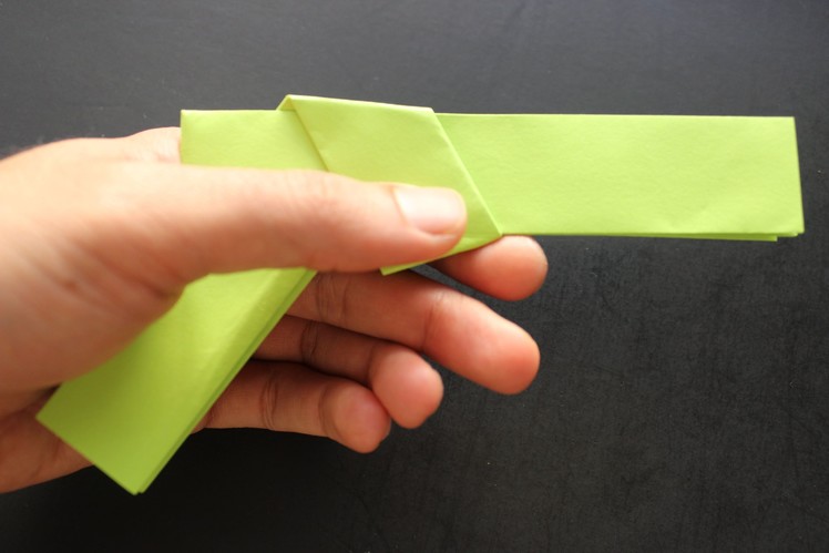 How to make a paper gun origami: instruction| Colt