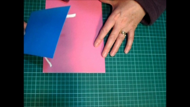 How to stick paper on straight on papercraft projects