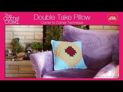 Left Hand: Crochet Double Take Pillow