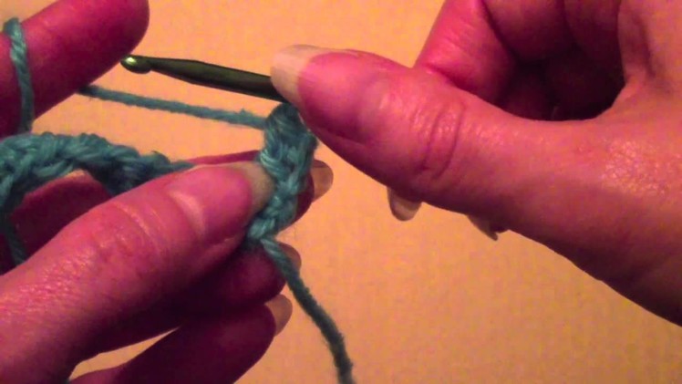 Linked or Looped Double Crochet Stitch