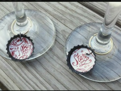 Mass Appeal DIY Bottle Cap Charms for Your Wine Glasses!