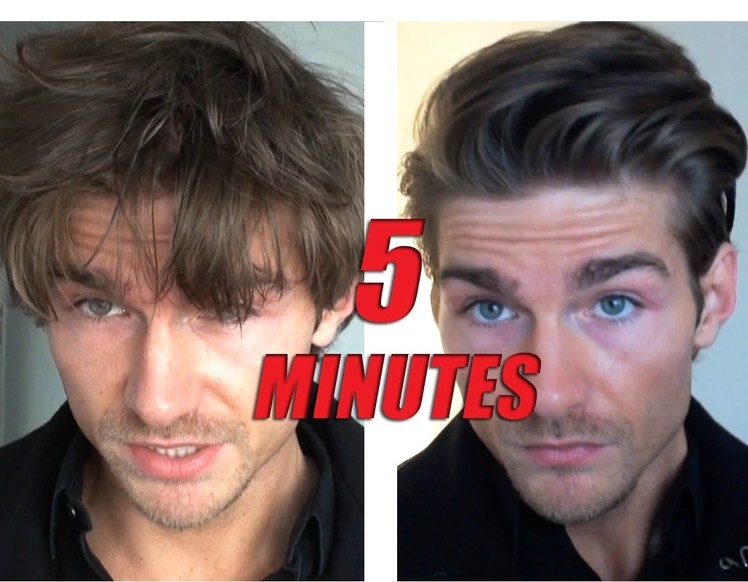 Men's Hairstyle Tutorial Male Model - How to