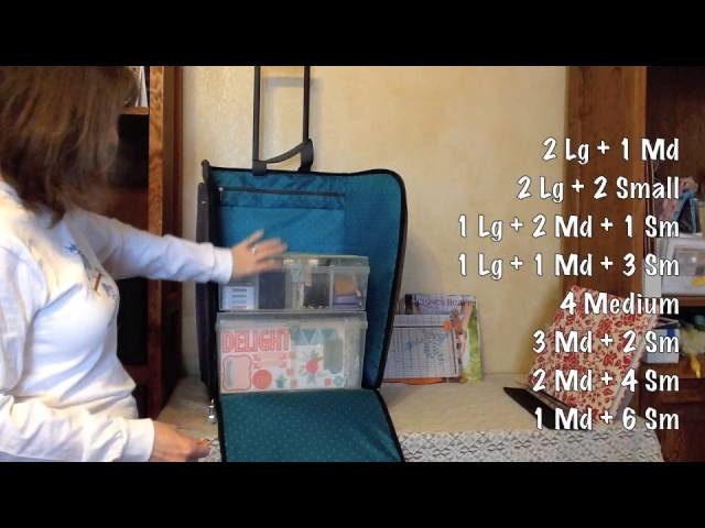 Packing for a Scrapbook Crop or Retreat with CTMH Rolling Tote