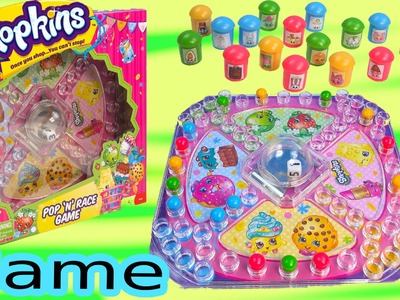 Shopkins Season 1 & 2 Pop N Race Family Fun Game Custom DIY Players Simple Craft Toy Unboxing