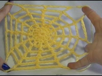 Spider web Crochet Tutorial - Easy Halloween Project