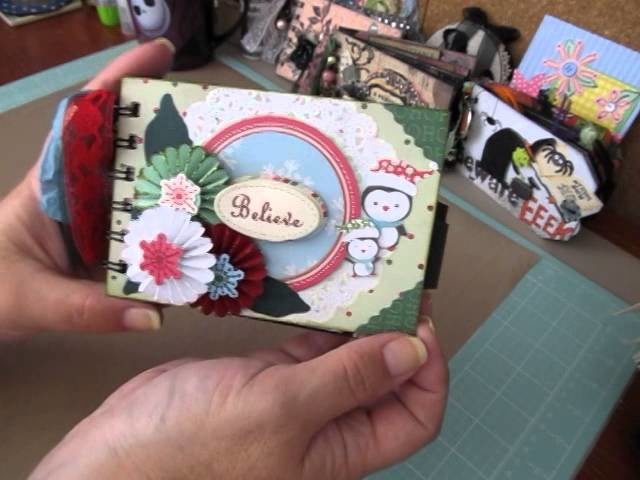 Christmas Mini Brag Scrapbook Album ~ Believe