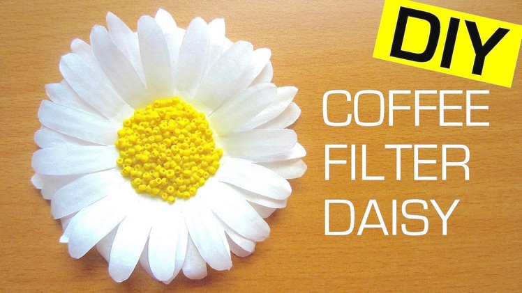 Coffee Filter Flower DIY | How to Make a Paper Flower (Daisy) EASY