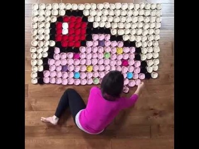 Crochet Cupcake Pixel Blanket Layout