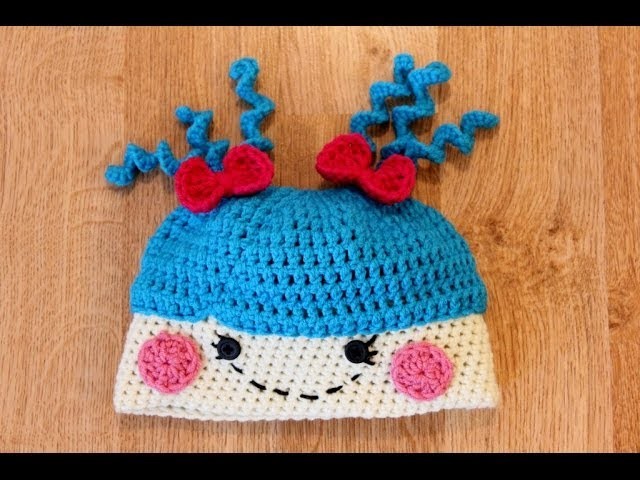Crochet Lala Loopsy Inspired Hat Tutorial Pattern - Left Hand Version