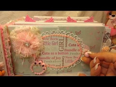 Custom Baby Girl Paper Bag Mini for DIY Boutique Supply