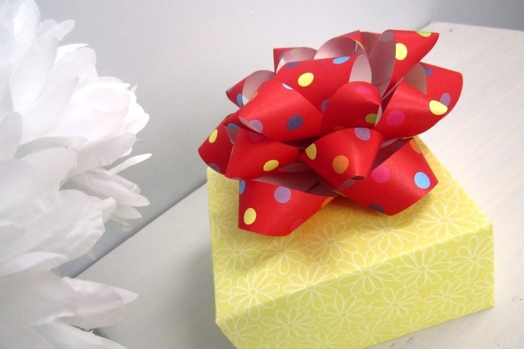 {DIY Christmas}❄DIY Paper Gift Bow