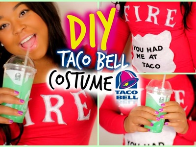 DIY Halloween Taco Bell Costume! Easy, No-Sew!