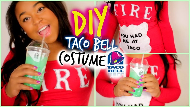 DIY Halloween Taco Bell Costume! Easy, No-Sew!